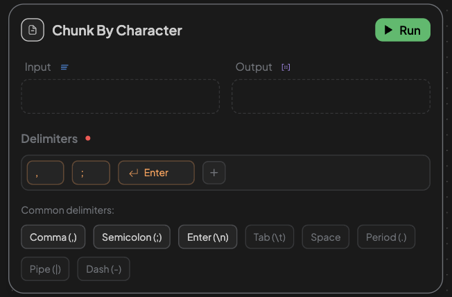 Chunk character