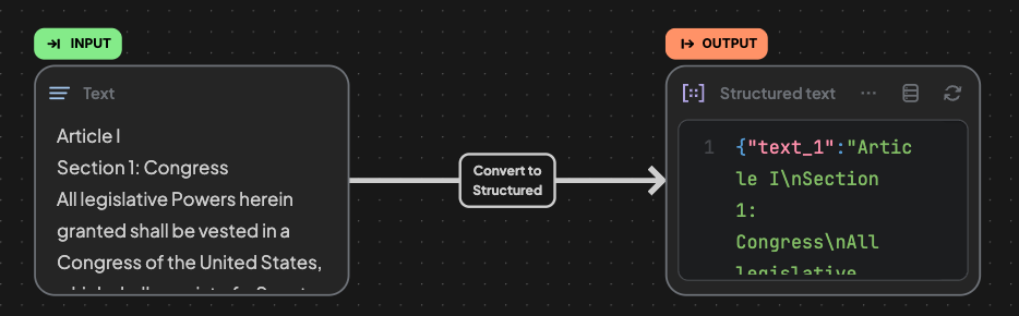 Modify Edge converttostructured intro