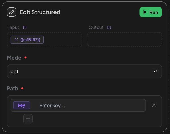 Modify Edge editstructured